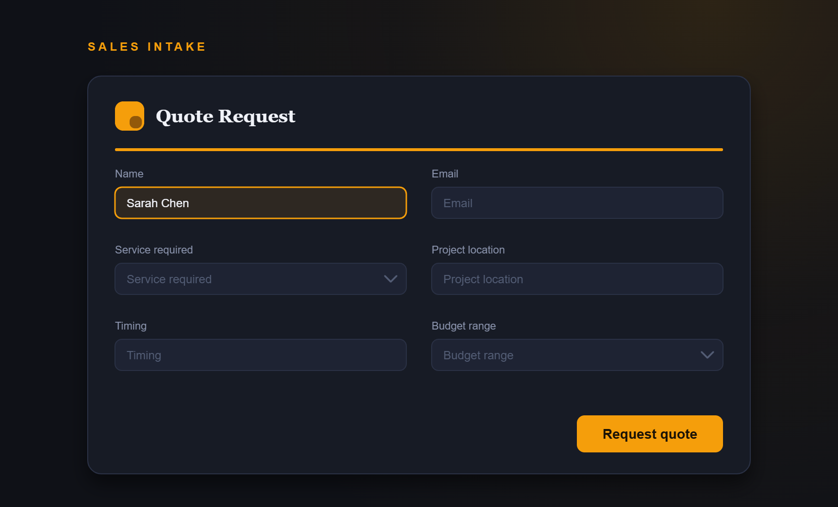 Placeholder image for Quote request forms.